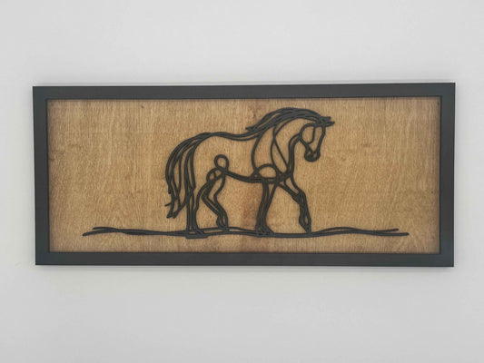 Elegant Horse Wall Decor - Stylish Line Art for Your Home